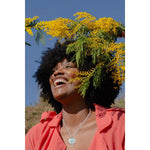 Handmade silver Snowdrop pendant, perfect for nature and flower lovers