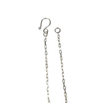 Handcrafted fine silver Forget-Me-Not necklace with a custom clasp