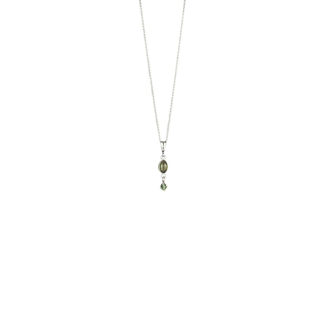 Mamma's Peridot | Sterling Silver Peridot Necklace-Jewelry-SEH Designs, LLC
