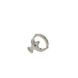 Naturally shiny or silver bird statement ring will compliment any jewelry piece