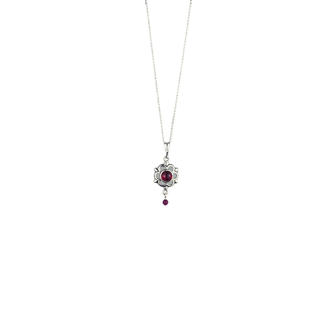 Daisy Doo Necklace | 925 handmade necklace | Ruby Gemstone-Jewelry-SEH Designs, LLC