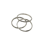 Handmade sterling silver stackable rings