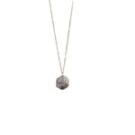 Lavender Shine Pendant | Artisan’s Pure Silver Pendant Necklace And Lavender Swarovski Crystal-Jewelry-SEH Designs, LLC